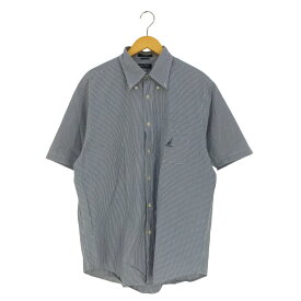 【中古】ノーティカ NAUTICA ギンガムチェック ボタンダウンシャツ メンズ import：L