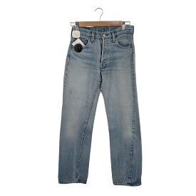 【中古】リーバイス Levis USA製 ボタン裏524刻印 エルパソ工場 501 赤耳 黒カンヌキ 66後期直後 メンズ 表記無