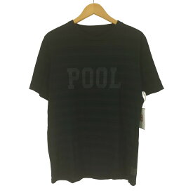 【中古】プール POOL ロゴ プリント ボーダー S/S Tシャツ メンズ JPN：M