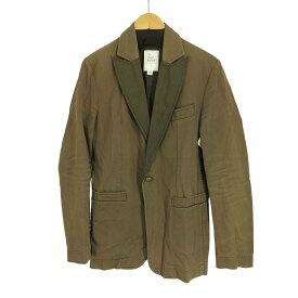 【中古】ユーズドフルギ USED古着 {{JOE CASELY HAYFORD}} 異素材切替 1Bテーラードジャケット メンズ import：XS