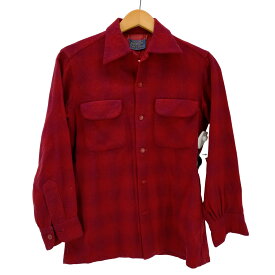 【中古】ペンドルトン PENDLETON 50s シャドー チェック柄 オープンカラーシャツ メンズ import：S