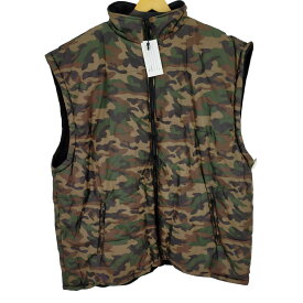 【中古】プロクラブ PRO CLUB Heavy Padding Vest:125 裏地フリースナイロンベスト オーバーサイズ ビッグサイズ 迷彩 カモ メンズ 7XL