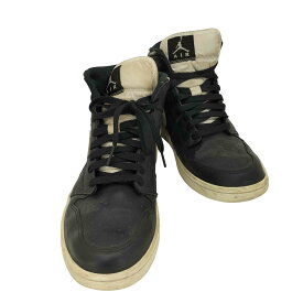 【中古】ジョーダンブランド JORDAN BRAND AIR JORDAN 1 MID BLACK WHITE メンズ JPN：27