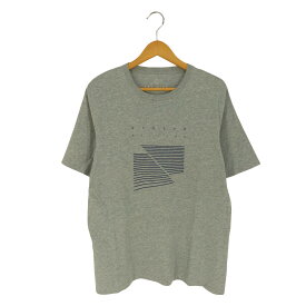 【中古】ユナイテッドアローズグリーンレーベルリラクシング UNITED ARROWS green label relaxing SC AND-RIDE STREAM プリント Tシャツ メンズ JPN：L