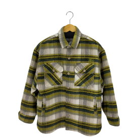 【中古】リルーム re:room WOOL CHECK SHIRTS JACKET メンズ S-M