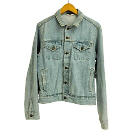 【中古】アメリカンアパレル AMERICAN APPAREL USA製 アイスウォッシュ デニムジャケット Gジャン メンズ import：S