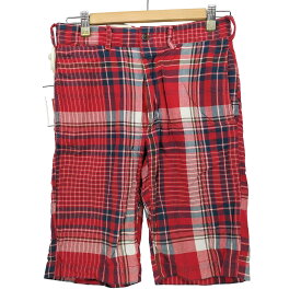 【中古】エンジニアードガーメンツ Engineered Garments USA製 旧タグ シンチバック 5ポケット チェックショーツ メンズ 28