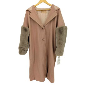 【中古】ハニーミーハニー Honey mi Honey fursleeve hoodcoat ファースリーブウールコート レディース FREE