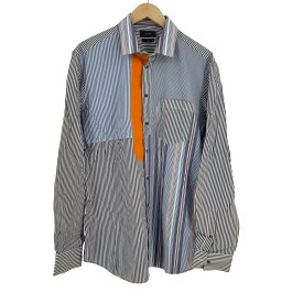 【中古】ジョゼフ JOSEPH SMART クレイジーパターン レギュラーカラーシャツ メンズ 50