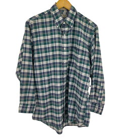 【中古】エルエルビーン L.L.Bean USA製 ブロックチェック BDシャツ メンズ 16-32