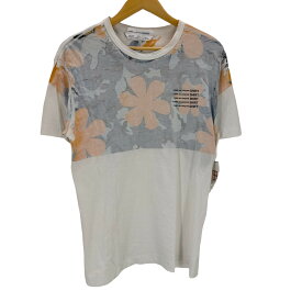 【中古】コムデギャルソンシャツ COMME des GARCONS SHIRT 90s インサイドアウト プリントTシャツ メンズ JPN：M