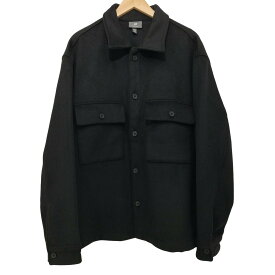 【中古】エイチアンドエム H&M Regular Fit Wool-blend Overshirt レギュラーフィット ウールブレンド オーバーシャ​​ツ メンズ import：XL