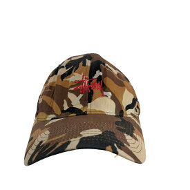 【中古】ステューシー Stussy OLD STUSSY HEAD GEAR 韓国製 迷彩柄 パネルキャプ メンズ L-XL