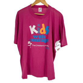 【中古】ジャージーズ JERZEES 80~90s kids with courage プリント半袖tシャツ 袖裾シングル メンズ JPN：XL