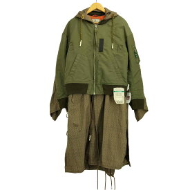 【中古】メゾンミハラヤスヒロ Maison MIHARA YASUHIRO MA-1ドッキングコート メンズ JPN：44