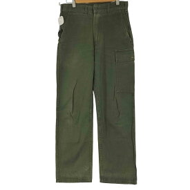 【中古】ユーズドフルギ USED古着 ベルギー軍 80S カーゴパンツ フィールドパンツ メンズ 46CM