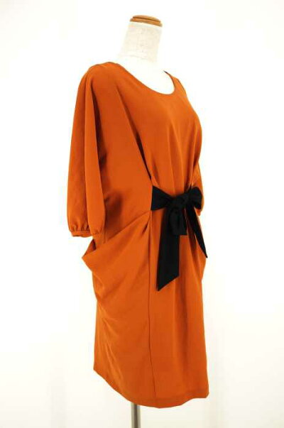 楽天市場 ストロベリーフィールズ Strawberry Fields ワンピース レディース 黒系 オレンジ系 シフォンワンピース 中古 ブランド古着バズストア Bazzstore ブランド古着バズストア