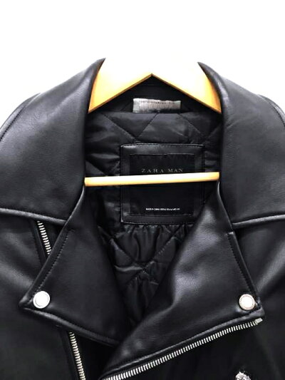 楽天市場 Zara Man ザラマン ライダースジャケット メンズ 黒系 Jpn M 日本サイズ M 相当 フェイクレザー ダブルライダースジャケット 中古 ブランド古着バズストアbazzstore 3101 Bazzstore ブランド古着バズストア
