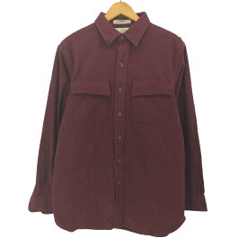 【中古】エルエルビーン L.L.Bean TRADITIONAL FIT CHAMOIS CLOTH SHIRT シャモアクロス フラップポケット シャツ メンズ import：M