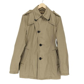 【中古】バーバリーブルーレーベル BURBERRY BLUE LABEL 裏地チェック シングルトレンチコート メンズ L