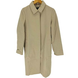 【中古】バーバリーズ BURBERRYS Blue label OLD 90S 比翼 ステンカラー ロング ウール バルカマーン コート レディース JPN：40