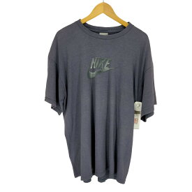 【中古】ナイキ NIKE 00S 銀タグ ソリッドロゴプリント半袖Tシャツ メンズ JPN：XL