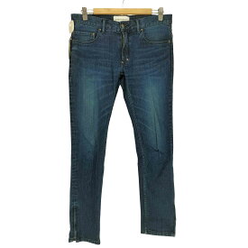 【中古】ダイエットブッチャースリムスキン DIET BUTCHER SLIM SKIN ウォッシュド 裾ジップ スリム デニム パンツ メンズ 表記無
