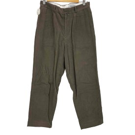 【中古】ヤエカ YAECA チノクロスパンツ タックテーパード メンズ 32