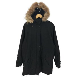 【中古】ロンドンフォグ LONDON FOG 比翼 裏地 キルティング ファー ジップアップ ジャケット レディース import：XL