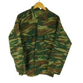 【中古】ユーズドフルギ USED古着 ワッペン リザードカモ ミリタリージャケット メンズ 表記無