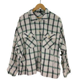 【中古】ザラ ZARA クロップシャツドジャケット レディース JPN：XL