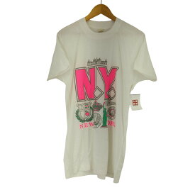 【中古】スクリーンスターズ SCREEN STARS 90S MADE IN USA NEW YORK CITY プリントTシャツ メンズ import：L