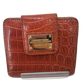 【中古】ユーズドフルギ USED古着 レザージュエルズ クロコ型押し 財布 レディース 表記無