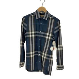 【中古】バーバリー BURBERRY ノバチェック レギュラーカラーシャツ メンズ JPN：XS