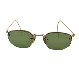 【中古】ユーズドフルギ USED古着 {{American Optical}} ハーフリムヘキサゴンレンズサングラス 12KGF メンズ 表記無