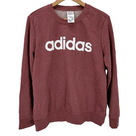 【中古】アディダス adidas ロゴプリントスウェット レディース import：XL