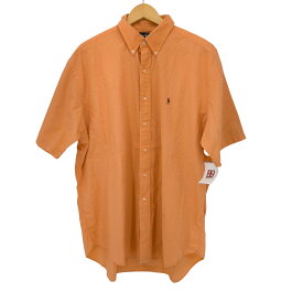 【中古】ラルフローレン RALPH LAUREN BLAKE ポニー刺繍 コットンS/Sシャツ メンズ import：XL
