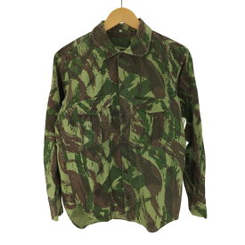 【中古】ユーズドフルギ USED古着 {{Portuguese Army}} ポルトガル軍 LIZARD CAMO リザードカモ ヘリンボーン BDU ミリタリー シャツ メンズ 3