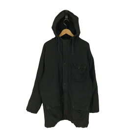 【中古】オールドネイビー OLD NAVY 00S オールド 裏地 キルティング フーデッド モッズ コート メンズ import：XL