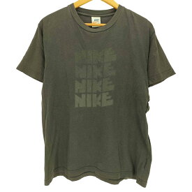 【中古】ナイキ NIKE 00s 70s復刻 オレンジタグ SPORTSWEAR 4連ゴツナイキ メンズ import：L