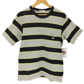 【中古】サイベーシックス SCYE BASICS ボーダークルーネックカットソー メンズ 38