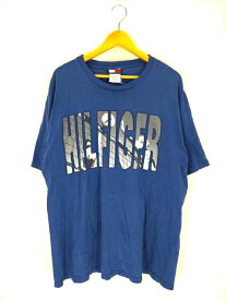 【中古】トミーヒルフィガー TOMMY HILFIGER USA製 volleyball クルーネックTシャツ メンズ L