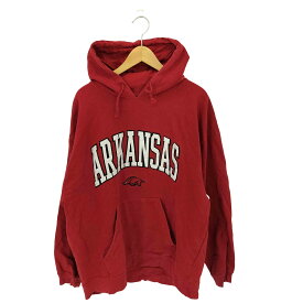 【中古】ユーズドフルギ USED古着 {{J.AMERICA}} ARKANSAS 刺繍 プルオーバーパーカー メンズ 2XL