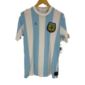 【中古】ルコック スポルティフ le coq sportif 1986 ストライプ サッカーゲームシャツ アルゼンチン メンズ LL