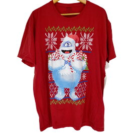 【中古】ユーズドフルギ USED古着 クリスマスキャラクタープリントクルーネックTシャツ メンズ JPN：XL
