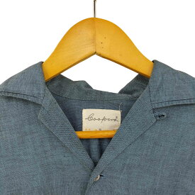 【中古】ユーズドフルギ USED古着 COOPERS L/S ロゴ刺繍 開襟シャツ メンズ import：S