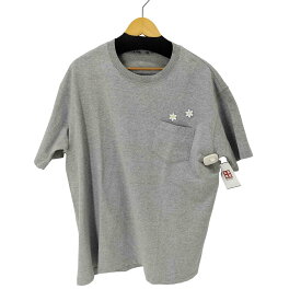 【中古】ユーズドフルギ USED古着 NICK GEAR ima:zine フラワー クルーネックTシャツ メンズ import：XL