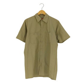 【中古】レッドキャップ RED KAP バックプリント Industrial Workshirt インダストリアル ワークシャツ メンズ import：M
