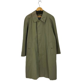 【中古】バーバリーズ BURBERRYS 90s 英国製 裏地ノバチェック 比翼ステンカラーコート 玉虫 メンズ 表記無