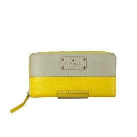 【中古】ケイトスペード Kate spade バイカラー レザーロングウォレット レディース 表記無